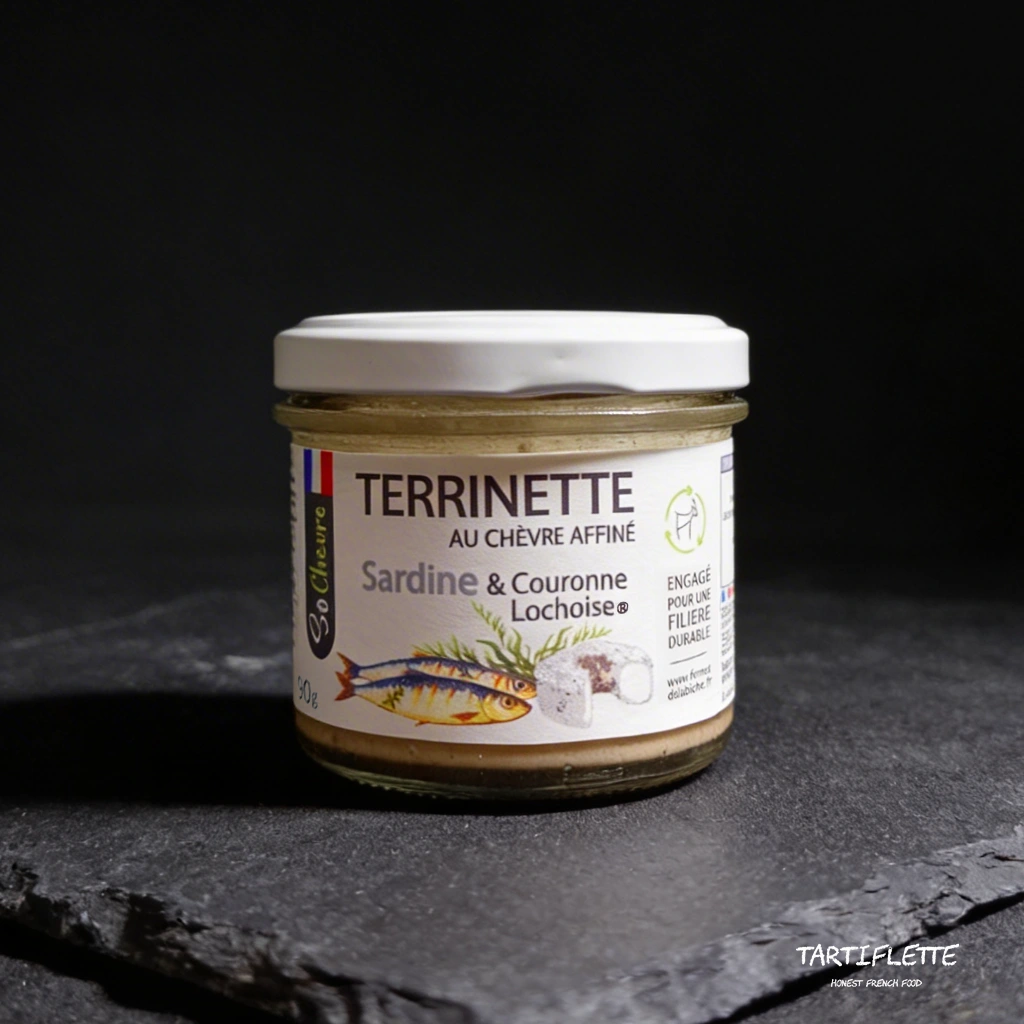 Теринет от сардини и козе сирене Terrinette Sardine Chèvre